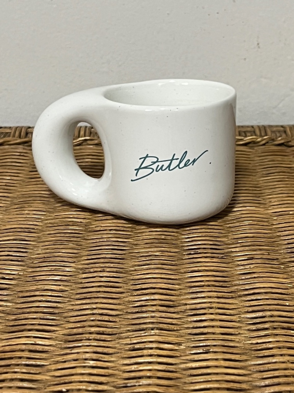 Butler Ceramic Coffee/Tea Mug – Sculptural Handle Design